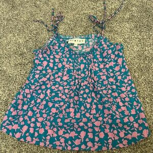Hiatus Women's Blue and Pink Floral Blouse